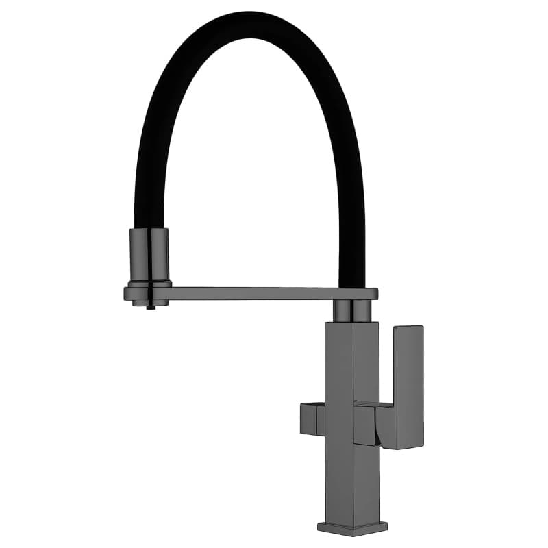 Смеситель комбинированный FKM 3120 Black Steel Fabiano