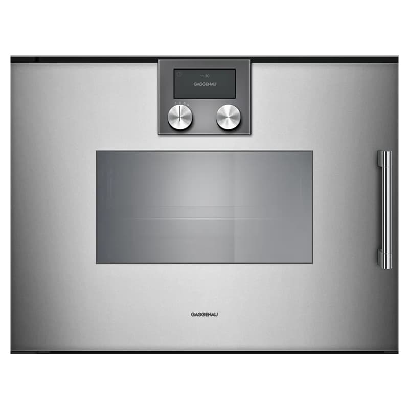 Компактный паровой духовой шкаф BSP221111 левая нержавеющая сталь GAGGENAU