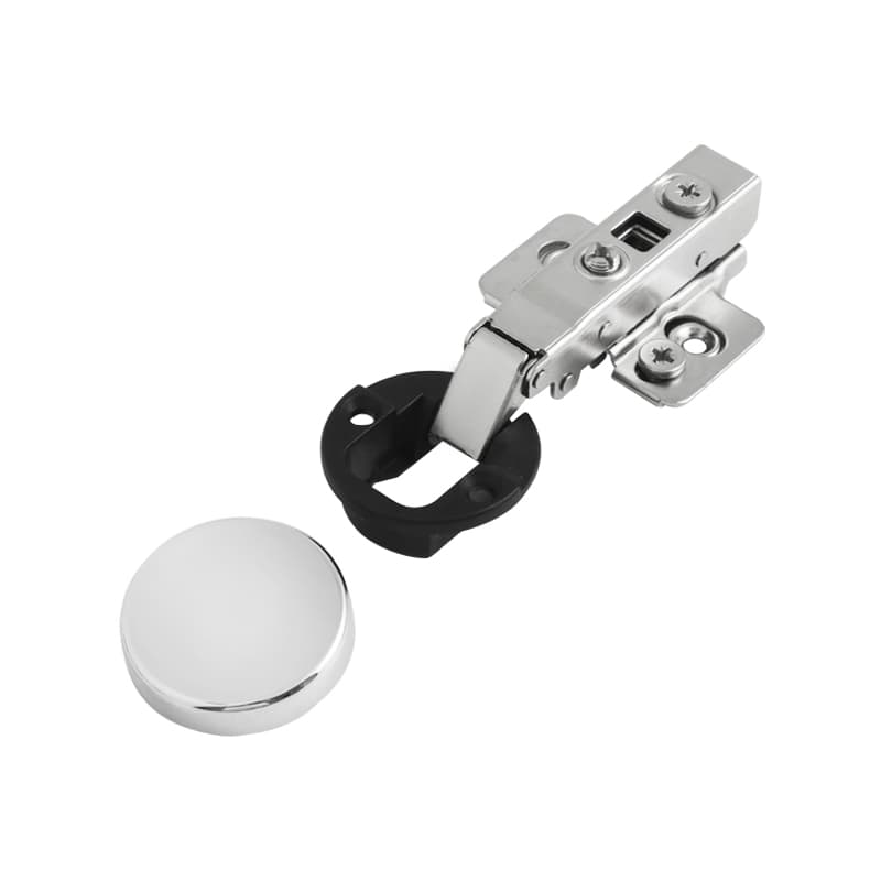 Петля для стекла, Clip-On, 105°, накладная, никель, 3D Muller Profi Line