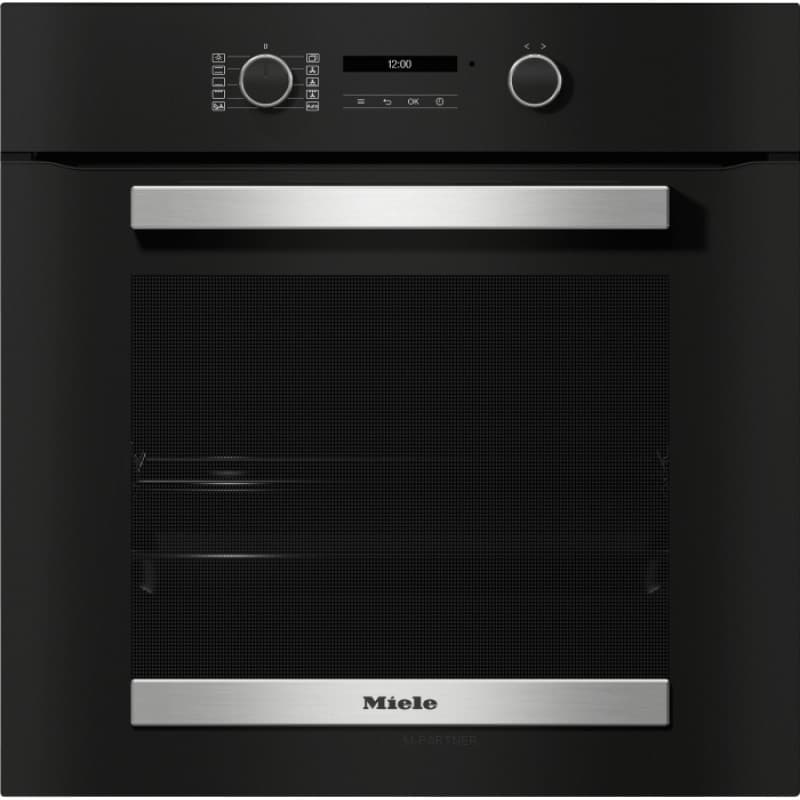 Встроенный духовой шкаф 60 см H 2465 BP OBSW/EDST-LOOK черный обсидиан Miele