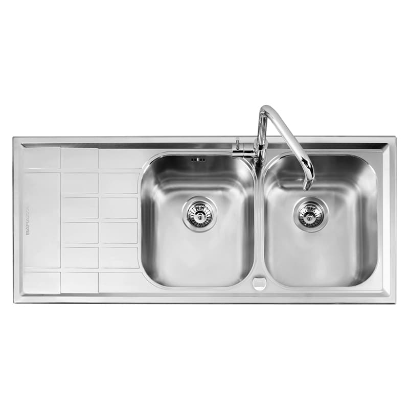 Мойка нерж. сталь B_LEVEL с двумя чашами 116x50см 1LLV120/2S Barazza