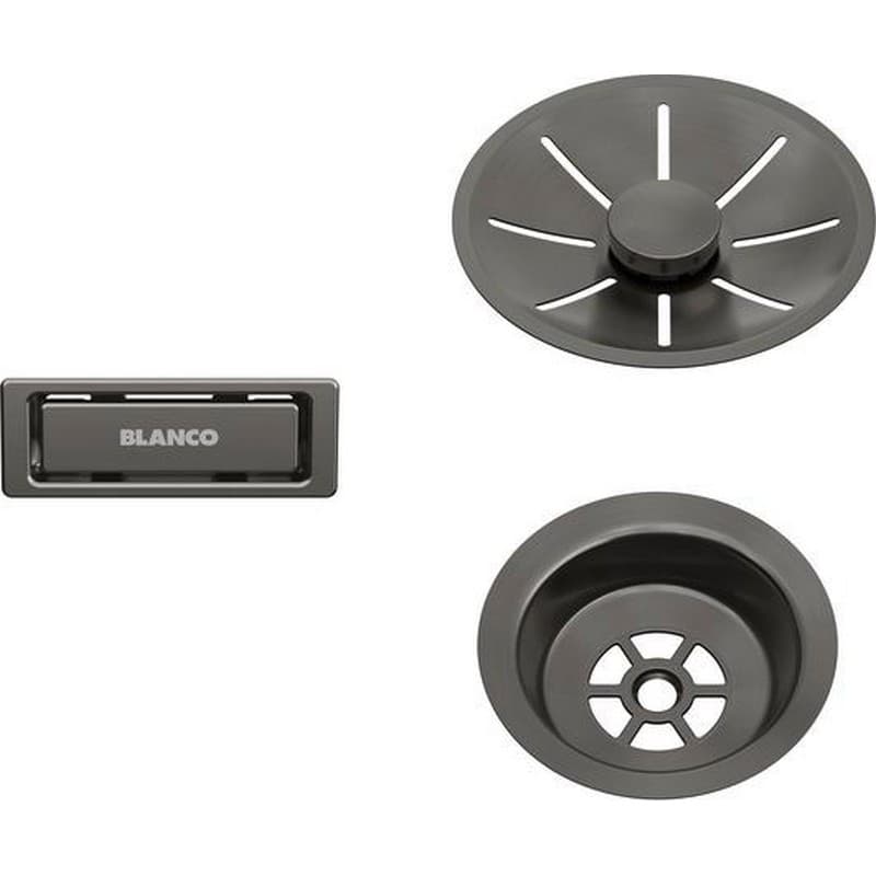 Набір декоративних елементів C-overflow satin dark steel (одна чаша) BLANCO (206900)