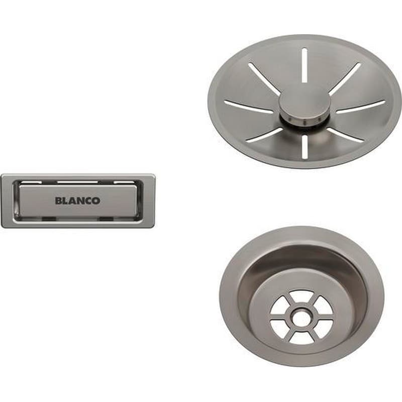 Набір декоративних елементів C-overflow satin platinum (одна чаша) BLANCO (207406)