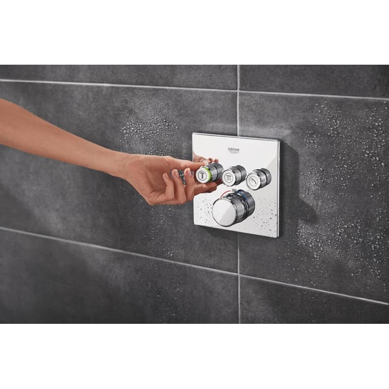 Душевая система Grohtherm SmartControl Cube на 3 выхода с термостатом, хром Grohe (34864000)