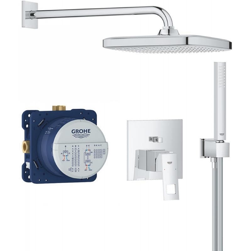 Душевая система скрытого монтажа Eurocube, хром Grohe (25289000)