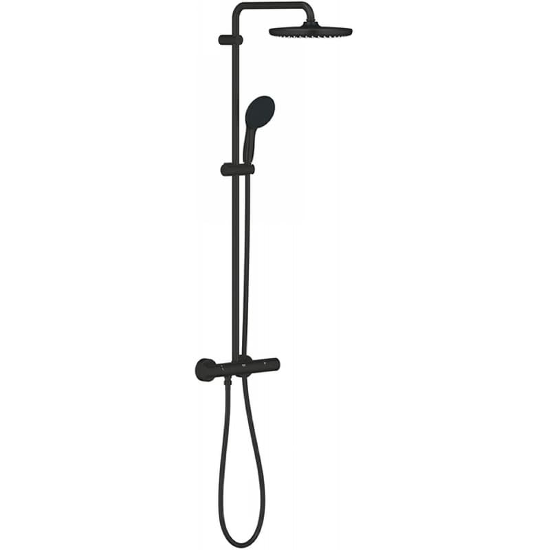 Душевая система Tempesta System 250 с термостатом, черный матовый Grohe (266702431)