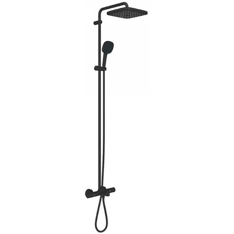 Душевая система Tempesta System 250 Cube с термостатом, черный матовый Grohe (266912431)