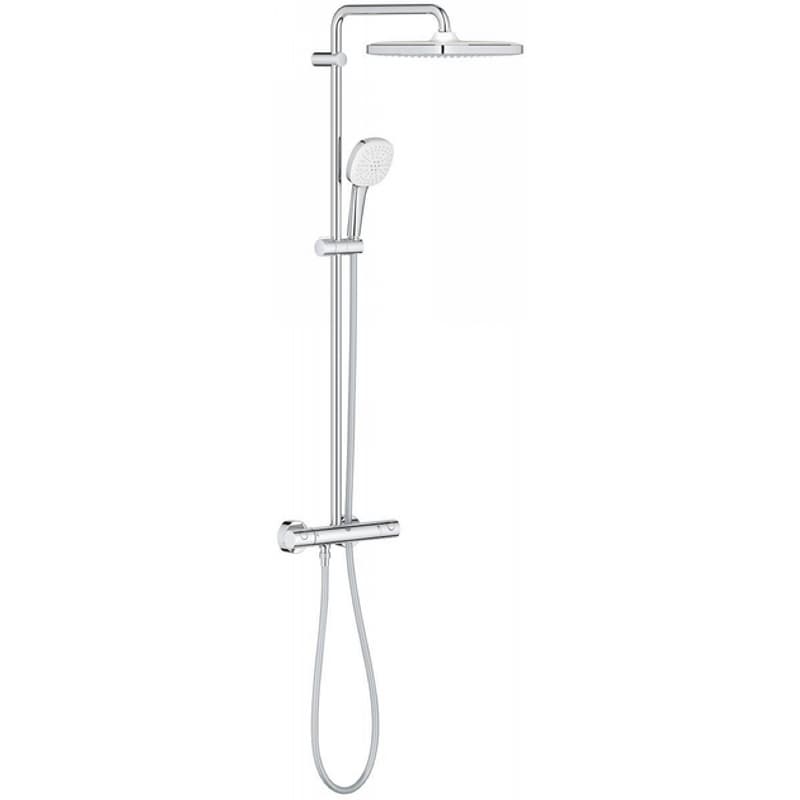 Душевая система Tempesta System 250 Cube с термостатом для настенного монтажа, хром Grohe (26689001)
