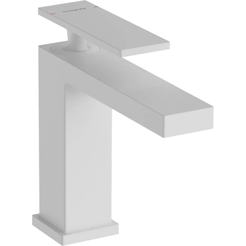 Смеситель Tecturis E 110 для умывальника без донного клапана Matt White Hansgrohe (73011700)