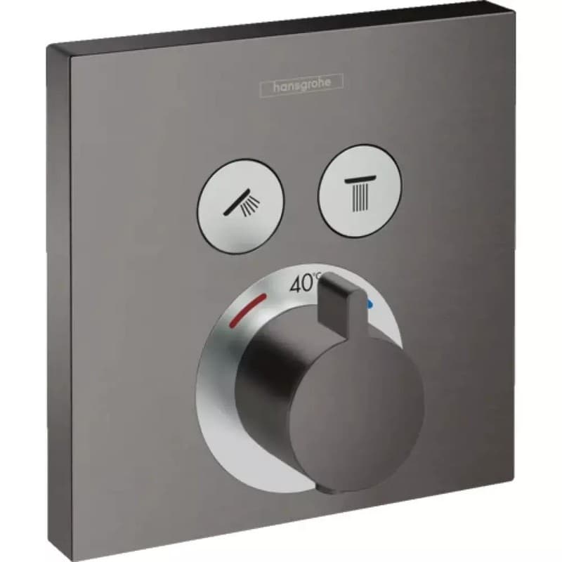 Термостат ShowerSelect Brushed Black Chrome Hansgrohe (15763340)