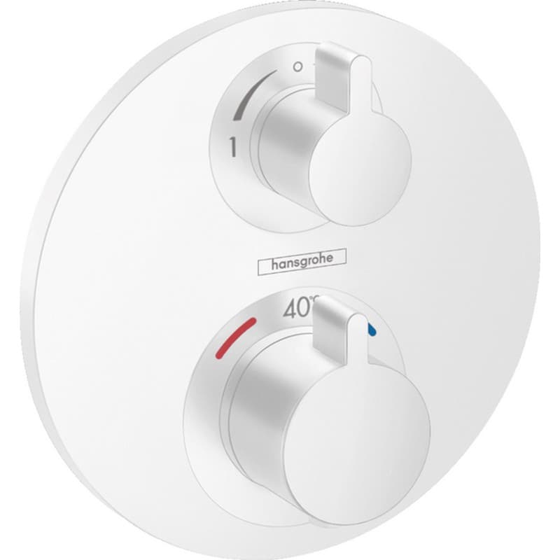 Термостат Ecostat C на 2 потребителя Matt White Hansgrohe (15758700)