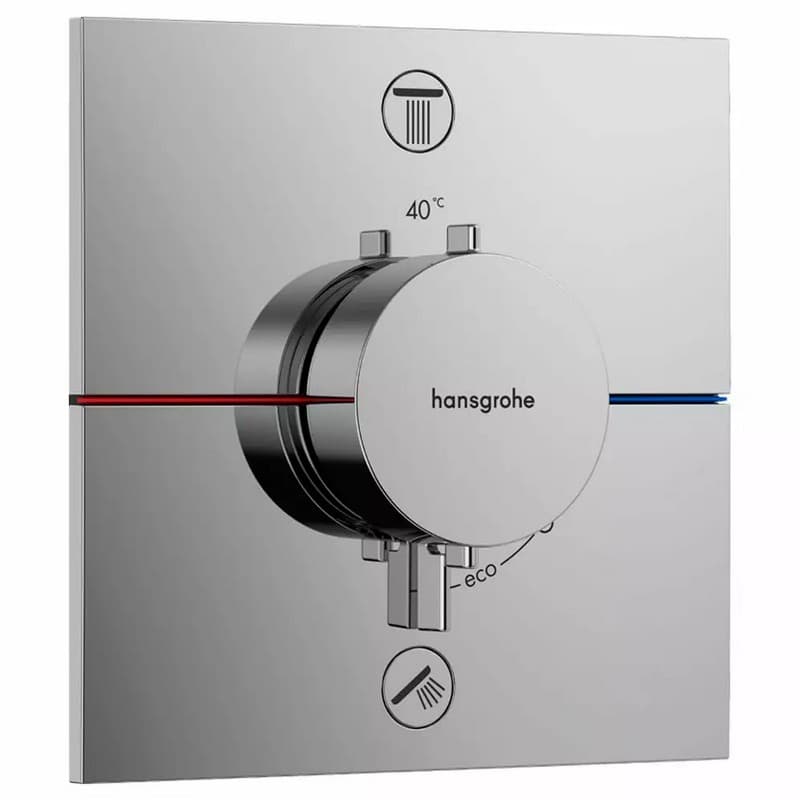 Термостат скрытого монтажа ShowerSelect Comfort E на 2 функции Chrome Hansgrohe (15572000)