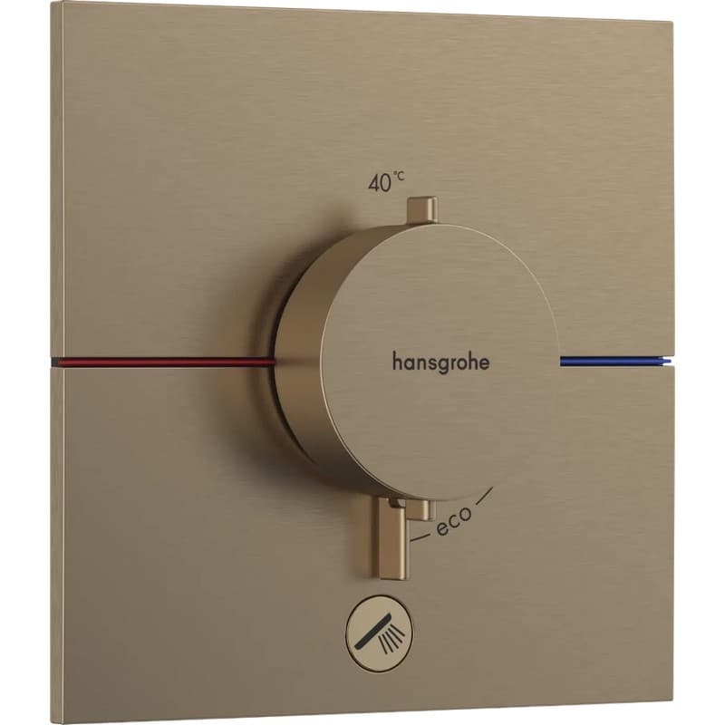 Термостат ShowerSelect Comfort E HighFlow на 1 функцию Brushed Bronze Hansgrohe (15575140)