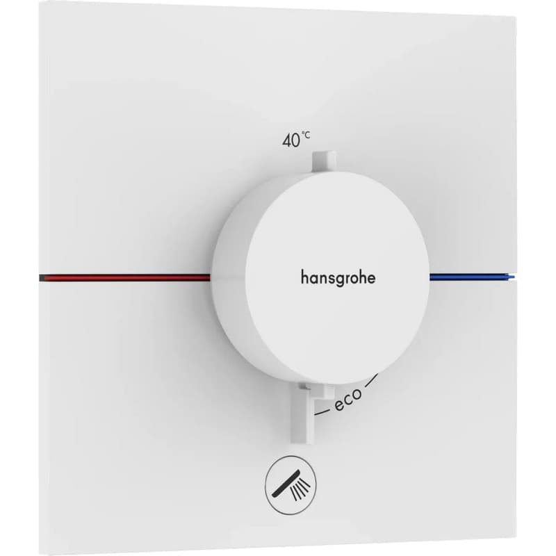 Термостат ShowerSelect Comfort E HighFlow на 1 функцию Matt White Hansgrohe (15575700)