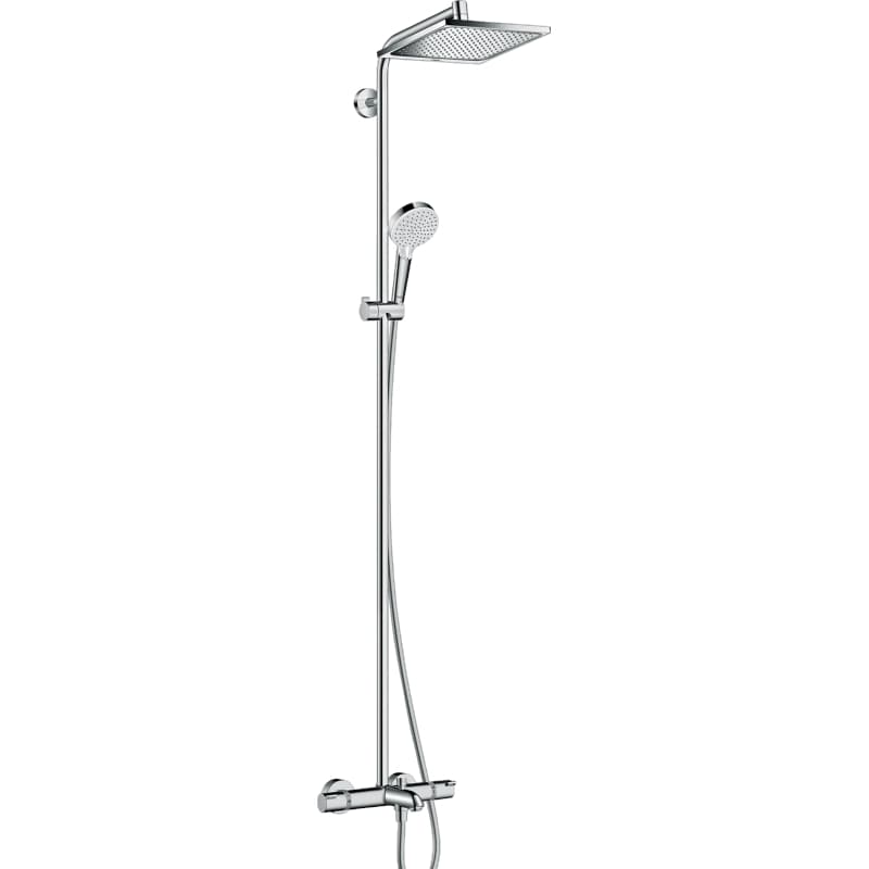 Душова система Crometta E Showerpipe 240 1jet для ванни з термостатом Chrome Hansgrohe (27298000)