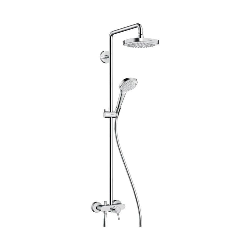 Душова система Croma E Showerpipe Select 180 2jet Showerpipe Chrome/White Hansgrohe (27258400)