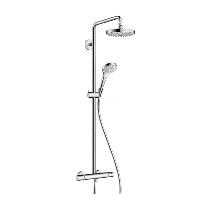 Душова система Croma Select S 180 2jet Showerpipe EcoSmart Chrome/White Hansgrohe (27254400)