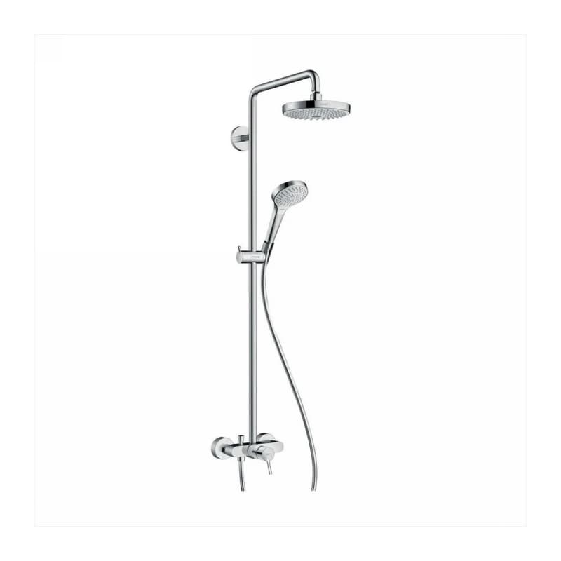 Душова система Croma Select S 180 2jet Showerpipe зі змішувачем  Chrome/White Hansgrohe (27255400)