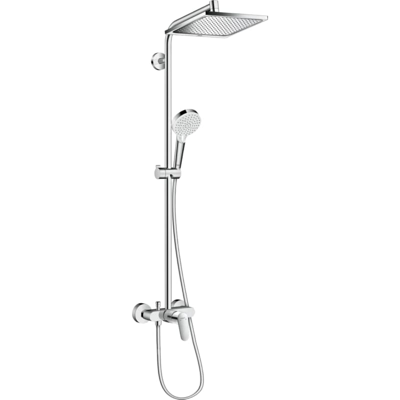 Душова система Hansgrohe Crometta E Showerpipe 240 1jet зі змішувачем  Chrome Hansgrohe (27284000)
