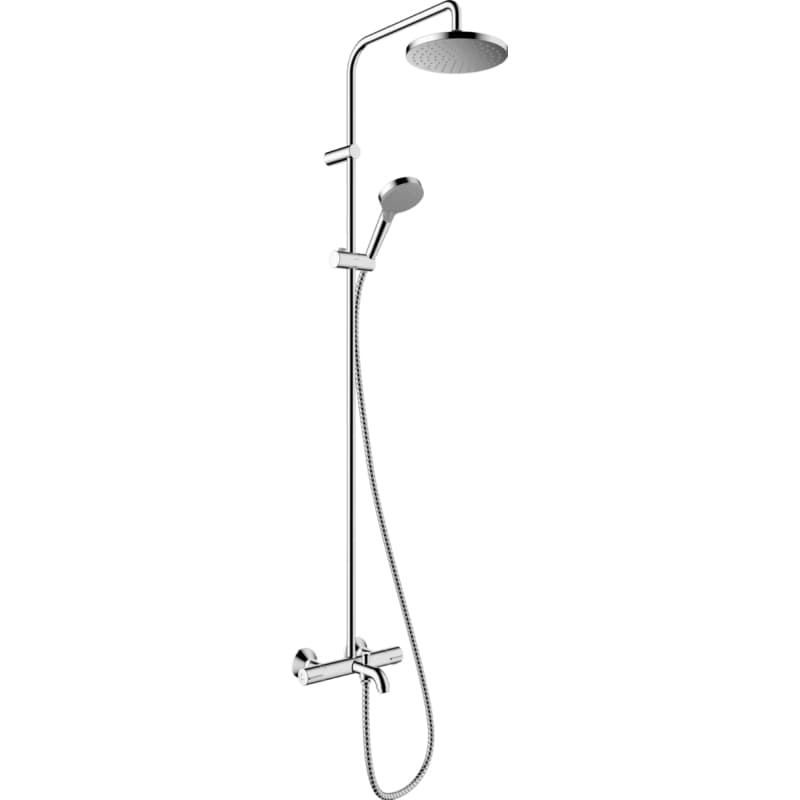 Душова система Vernis Blend 200 1jet EcoSmart для ванни з термостатом Chrome Hansgrohe (26274000)