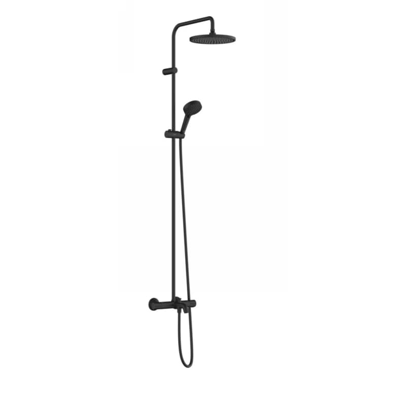 Душова система Vernis Blend 240 1jet EcoSmart з термостатом Matt Black Hansgrohe (26899670)