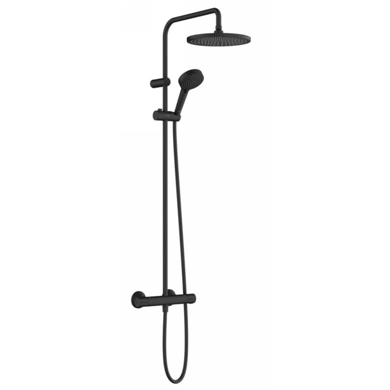 Душова система Vernis Blend Showerpipe 240 1jet EcoSmart Matt Black Hansgrohe (26428670)