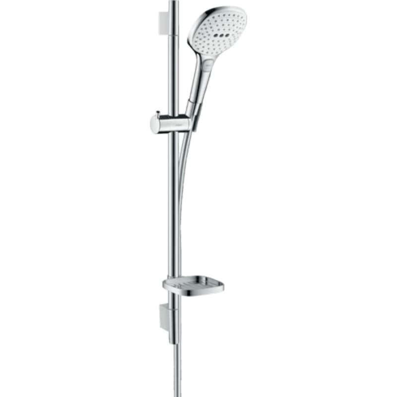 Душовий набір Raindance Select E 120 3jet EcoSmart 9л/хв  White/Chrome Hansgrohe (26622400)