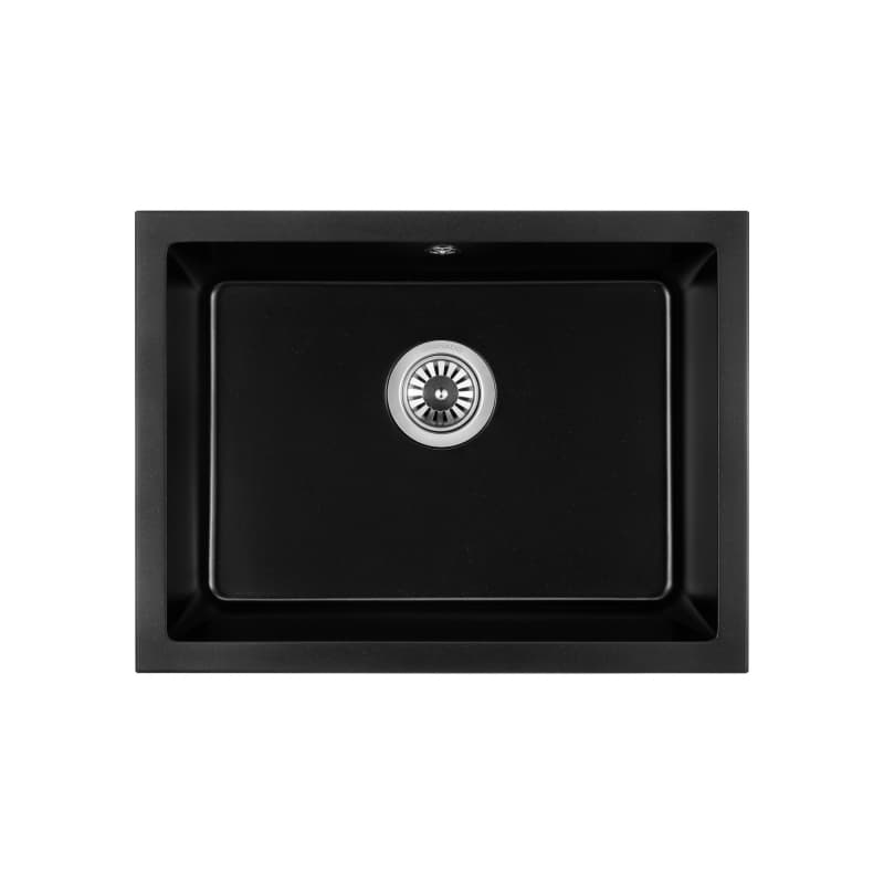Мийка Under top L black shine (606*456mm.) граніт GRANADO