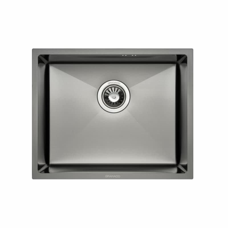 Мойка стальная Under top max STEEL S201 black (530*430*220mm) GRANADO