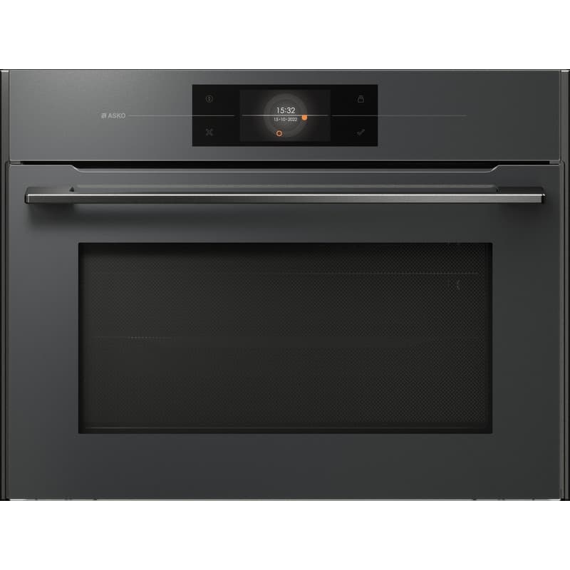 Компактный духовой шкаф из СВЧ OCM8478GG жемчужно-серый Asko