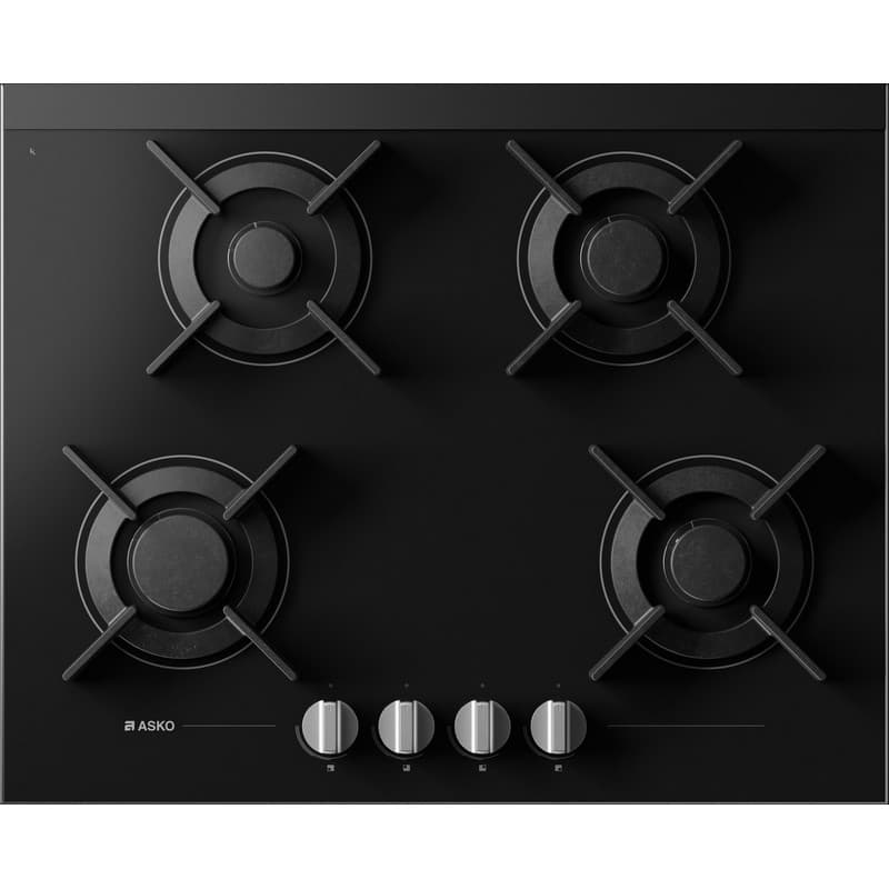 Газовая варочная поверхность HG8640BGB1 черное стекло Asko