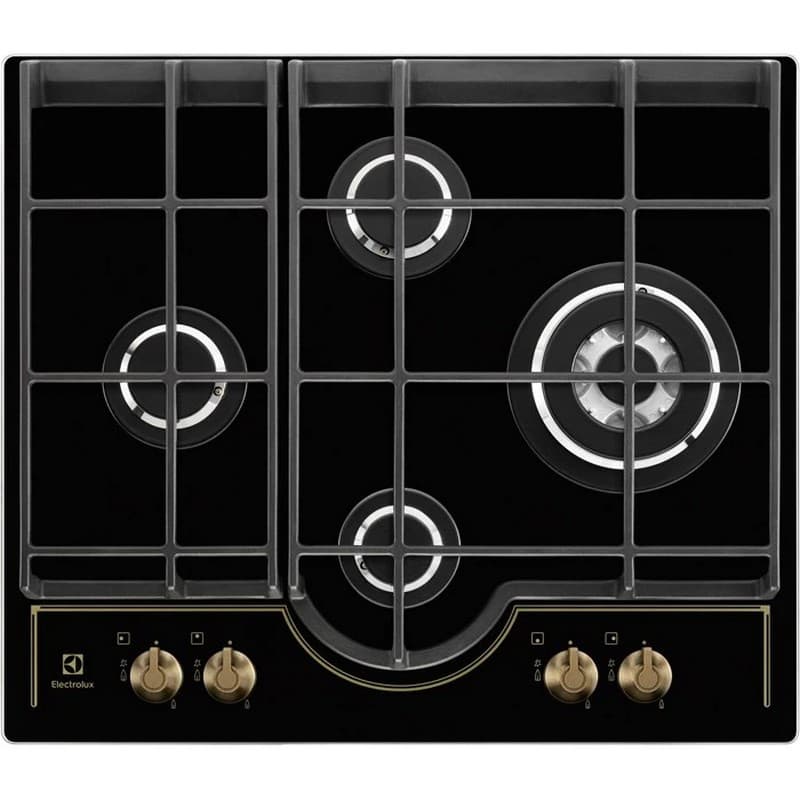 Газовая варочная поверхность GPE363RBK Rococo, черный Electrolux