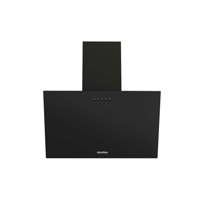 Вытяжка наклонная TEFFI SLIM BL A/60/GL/PB черное стекло INTERLINE