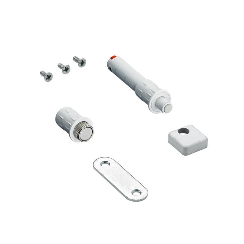 Магнитный фиксатор дизайнерский белый для Push to move, Wing Line L (9266242) Hettich