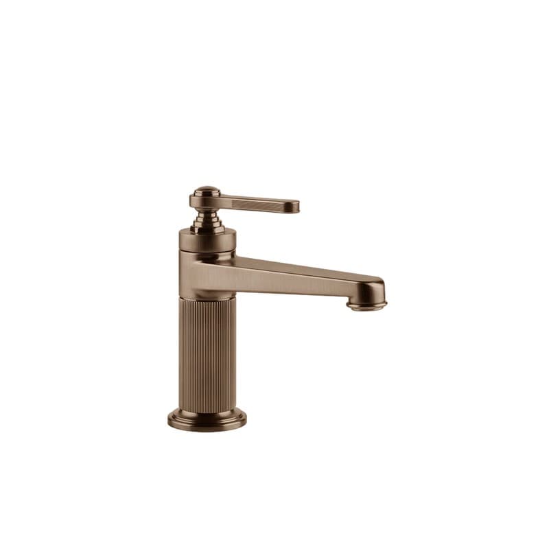 Змішувач для умивальника Gessi Venti 20 з донним клапаном Copper Bruched PVD (65001708) Gessi