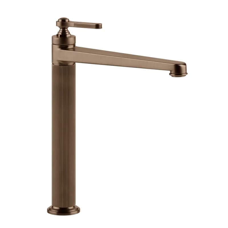 Змішувач  для умивальника Gessi Venti 20 з донним клапаном Copper Bruched PVD (65003708) Gessi