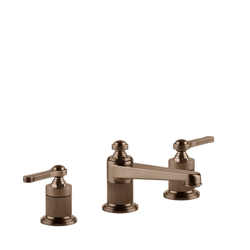 Змішувач для умивальника Gessi Venti 20 3 отв. низький, з д/к Copper Bruched PVD (65011708) Gessi