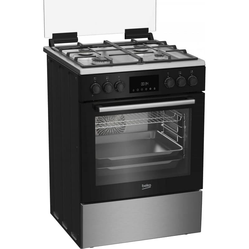Плита комбінована чорна/нержавіюча сталь FBSM62530DXMS Beko