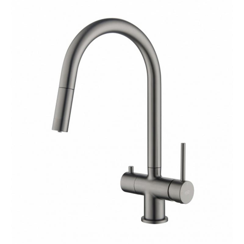 Змішувач CYRUS Gun metal Blue Water