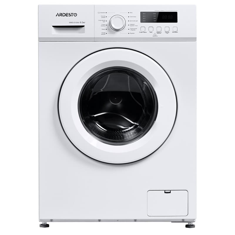 Пральна машина фронтальна WMS-6109W, білий ARDESTO