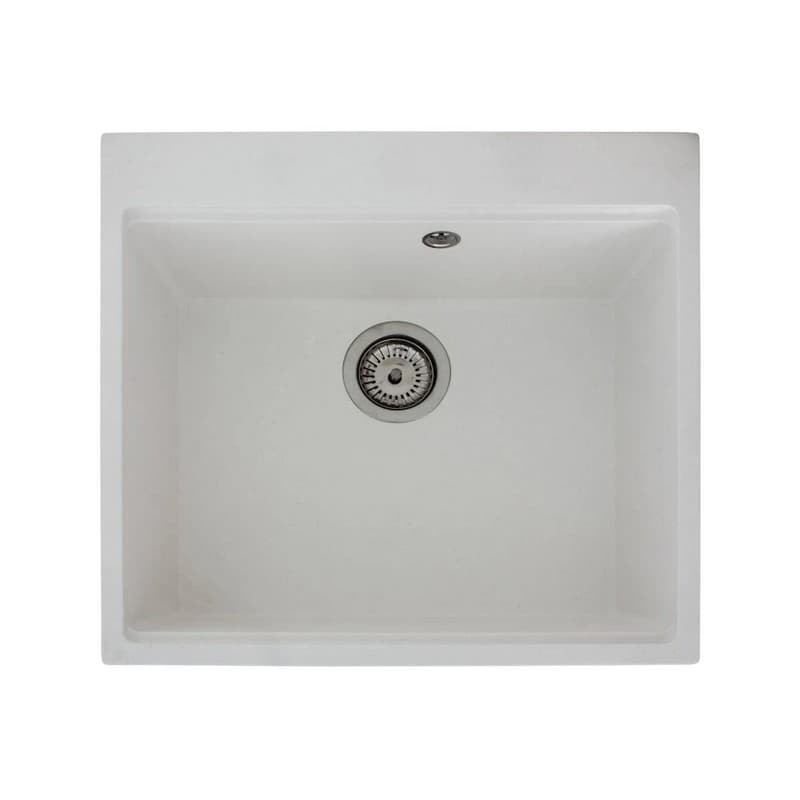Кухонна мийка LAGOON 540 white mirastone Miraggio