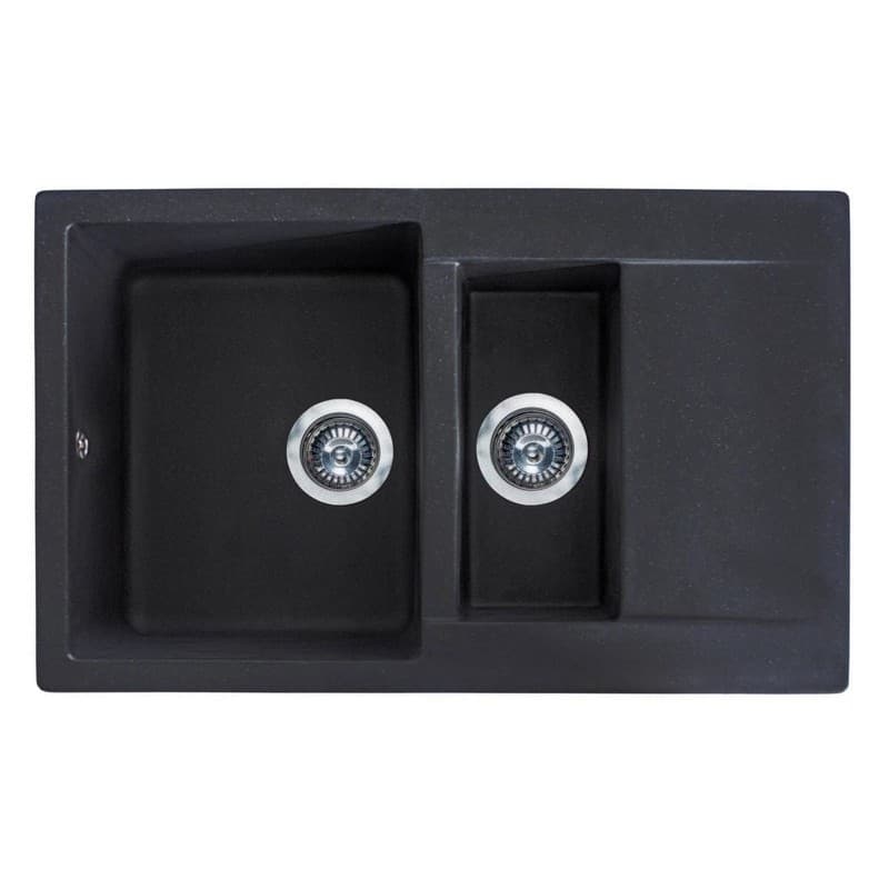 Кухонна мийка LAPAS black shine mirastone Miraggio