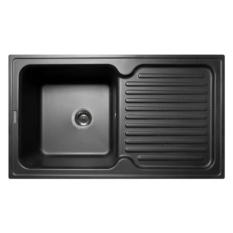 Кухонна мийка ORLEAN black shine mirastone Miraggio