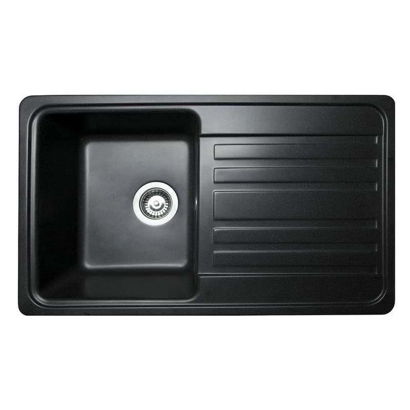 Кухонна мийка VERSAL black shine mirastone Miraggio