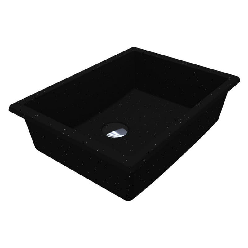 Умивальник BOGOTA 405 MIRASTONE black shine mirastone Miraggio
