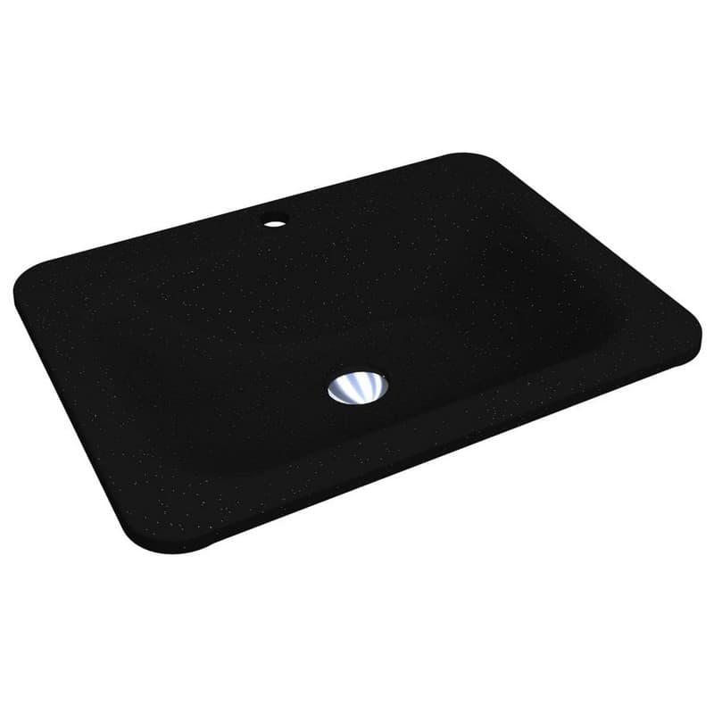 Умивальник CALIFORNIA MIRASTONE black shine mirastone Miraggio