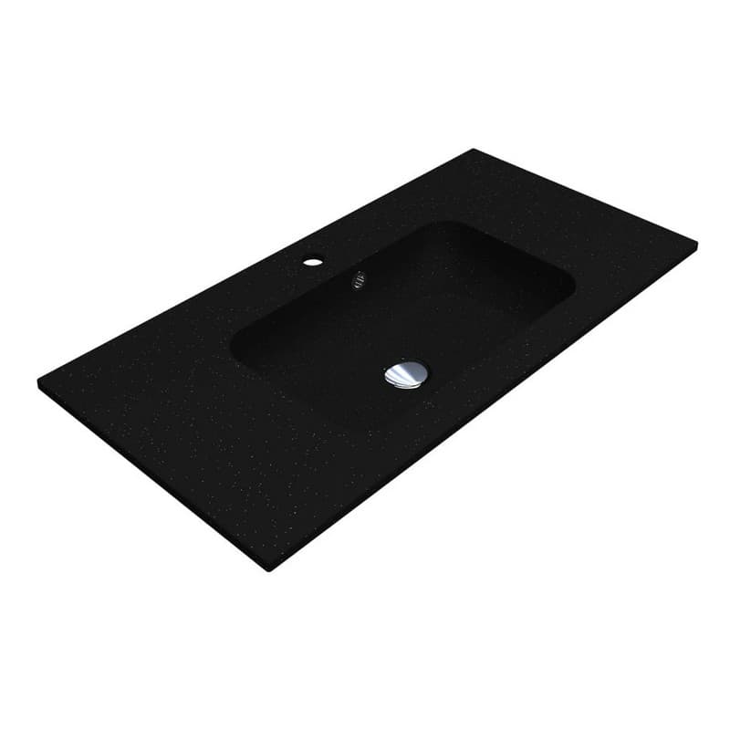 Умивальник DELLA 900 MIRASTONE black shine mirastone Miraggio