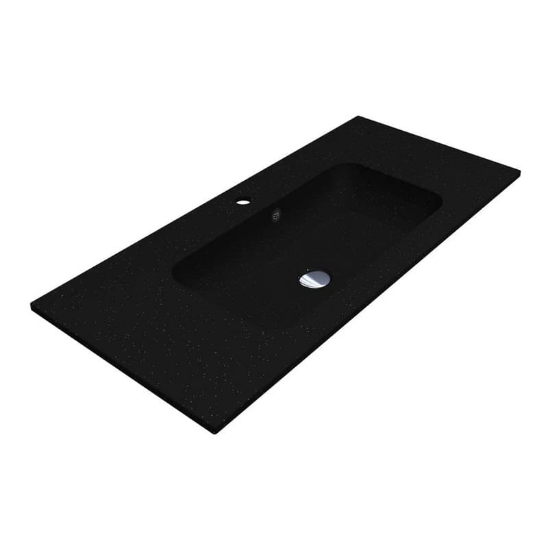 Умивальник DELLA 1000 MIRASTONE black shine mirastone Miraggio