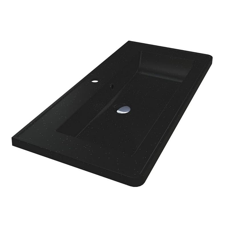 Умивальник TRES MIRASTONE black shine mirastone Miraggio
