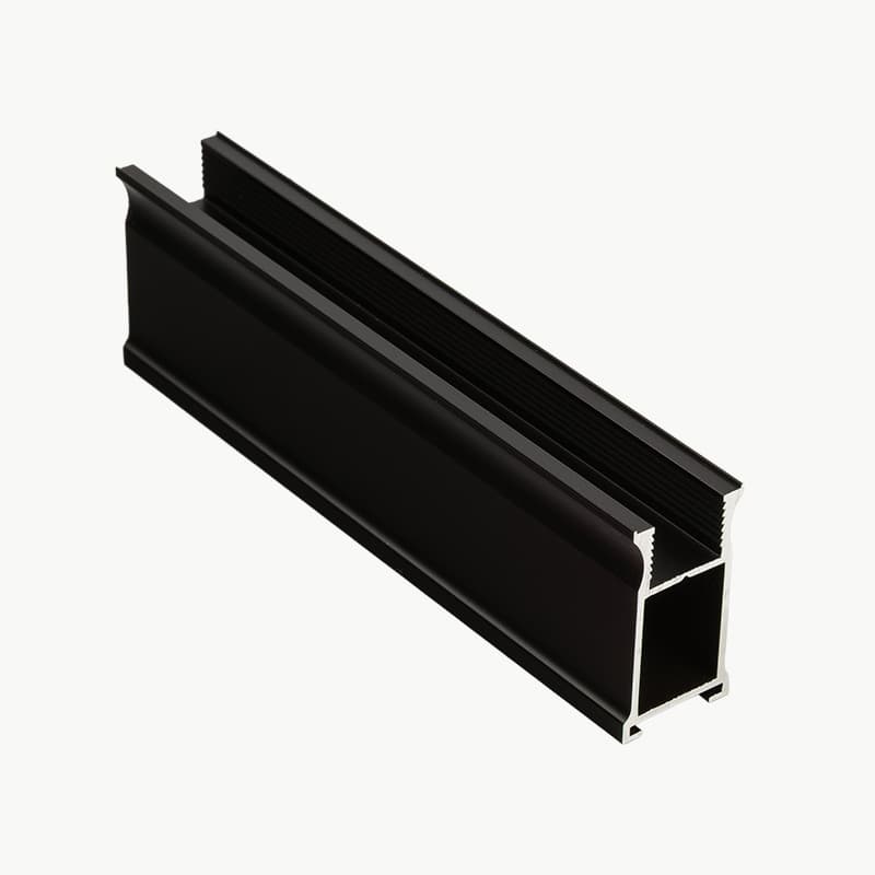 Профиль вертикальный закрытый mini line с пазом анодированный / черный анодированный